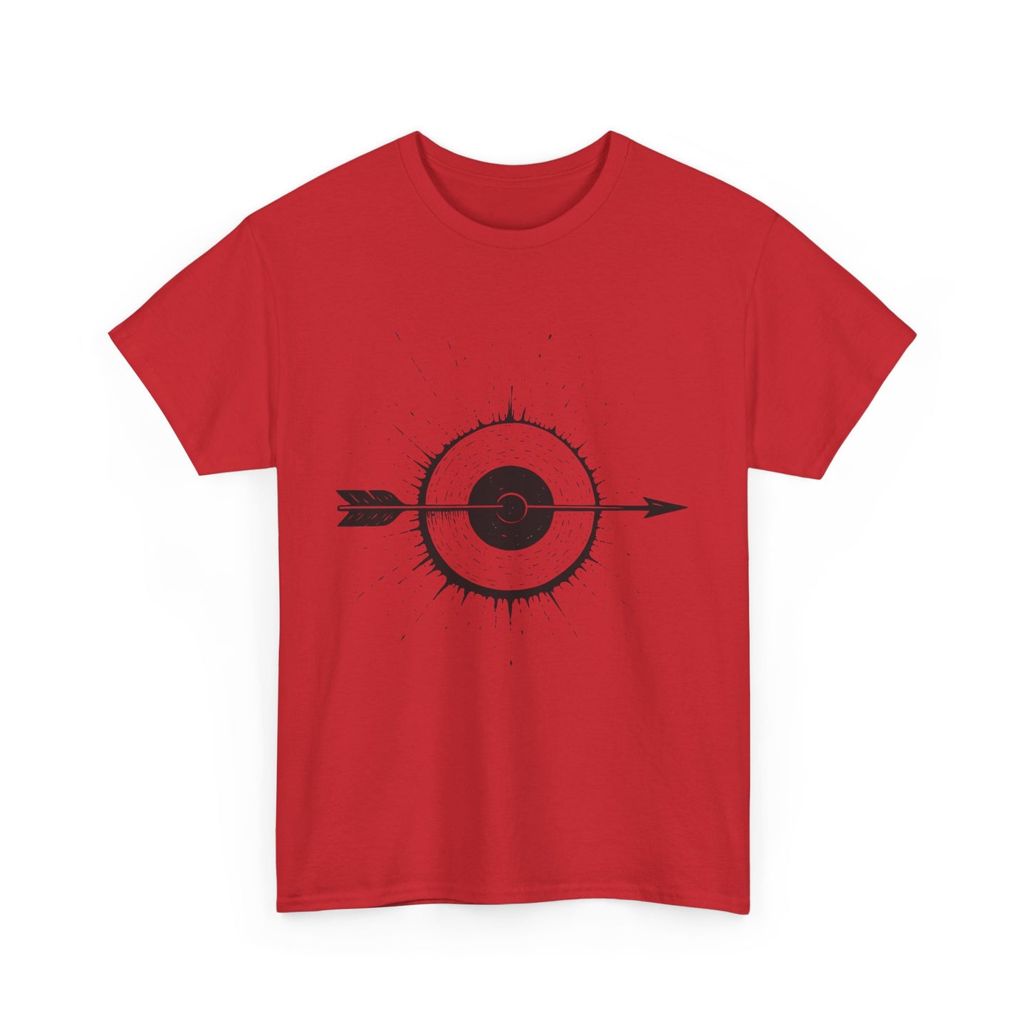 Artistic Arrow Graphic Unisex Cotton Tee, Motivational Shirt, Casual Wear, Gift for Him/Her, Trendy Fashion