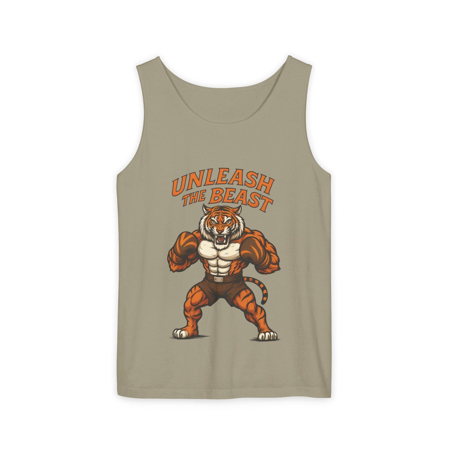 Unleash The Beast Tiger Gym Tank Top - Mens Workout Muscle Tank, Fitness Motivation Sleeveless Shirt, Bodybuilding Top, Strong Beast Gym Top