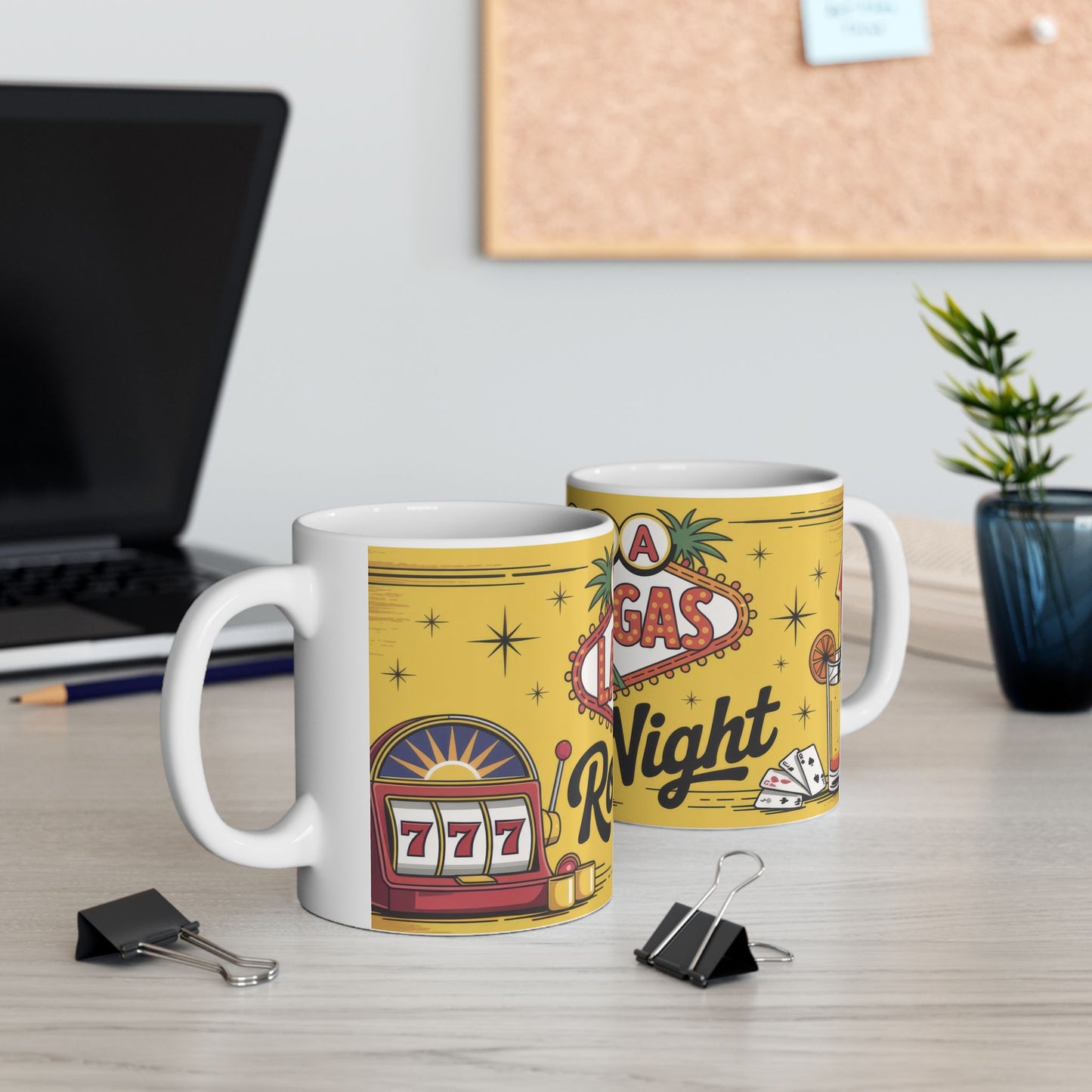 Viva Las Vegas Mug, Retro Coffee Cup, Vegas Gift for Casino Lovers & Travel Enthusiasts, Casino Theme Ceramic Mug