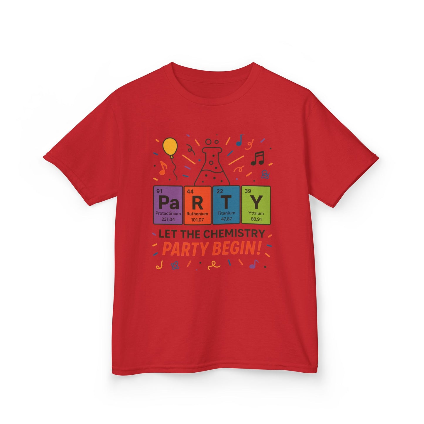 Kids' Chemistry Party T-Shirt, Periodic Table Tee, Funny Science Shirt for Boys & Girls, Science Tee, Unique Educational Apparel