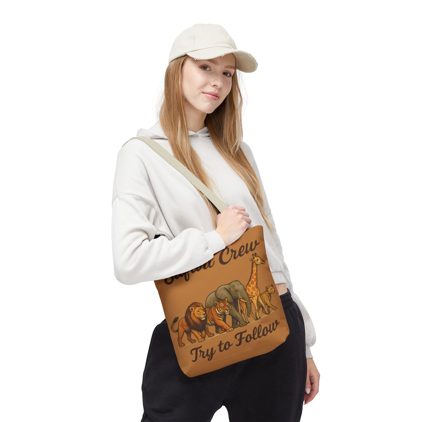 Safari Crew Tote Bag - Animal Print, Gift for Wildlife Lovers, Eco-Friendly, Stylish Grocery Bag, Adventure Enthusiast Essential