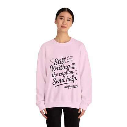 Funny Influencer Womens Sweatshirt, Cozy Oversized Crewneck, Social Media Humor Gift, Influencer Sweatshirt for Writers, social media gift