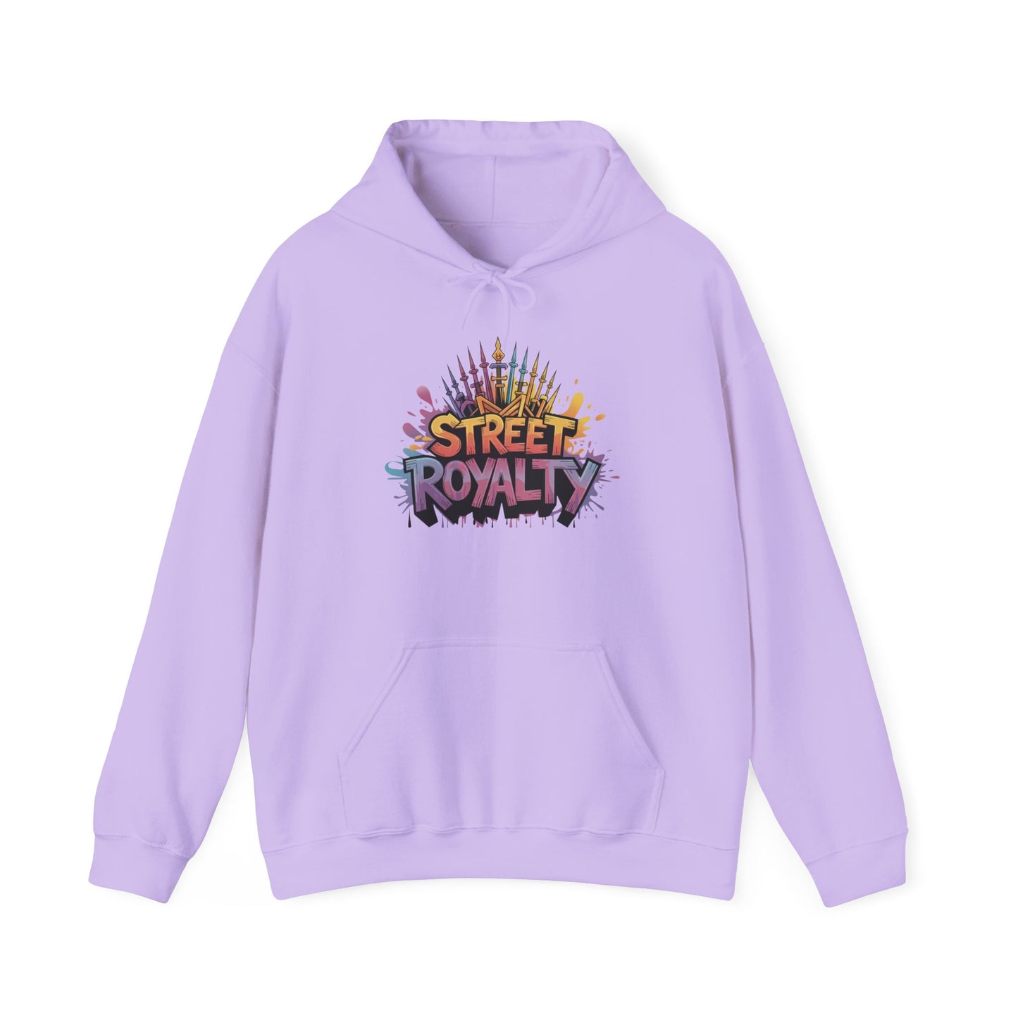 Street Royalty Women's Hoodie, Graffiti Crown Graphic Pullover, Urban Streetwear Sweatshirt for Girls