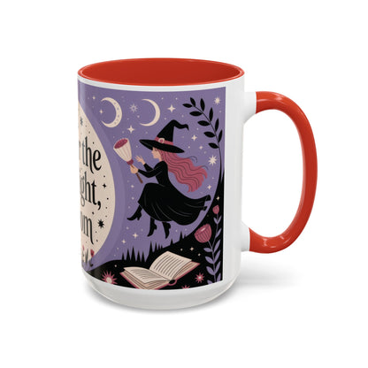 Under the Moonlight I Bloom Mug, Witchy Moon Magic Coffee Cup, Feminine Mystic Gift for Spiritual, Self Growth Lovers, Coffee Mug (11, 15oz)