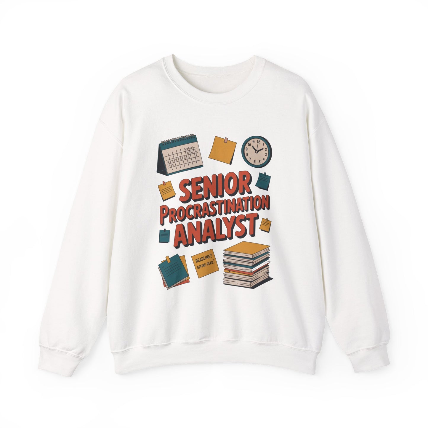 Senior Procrastination Analyst Sweatshirt, Gift for Graduates, Office Humor Apparel, Meme Sweatshirt, Casual Wear, Motivation Humor Apparel
