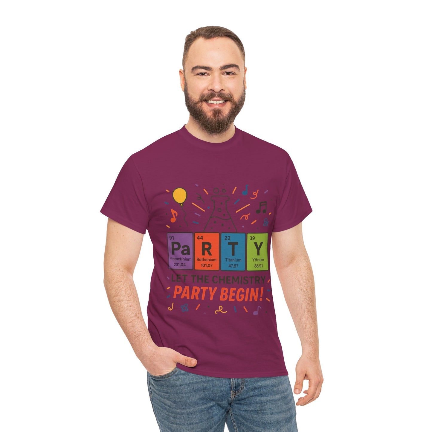 Funny Chemistry Party T-Shirt, Periodic Table PaRTY Tee, Unisex Science Humor Shirt, Gift for Chemistry Teacher,Science Tee, Nerdy Pun Shirt