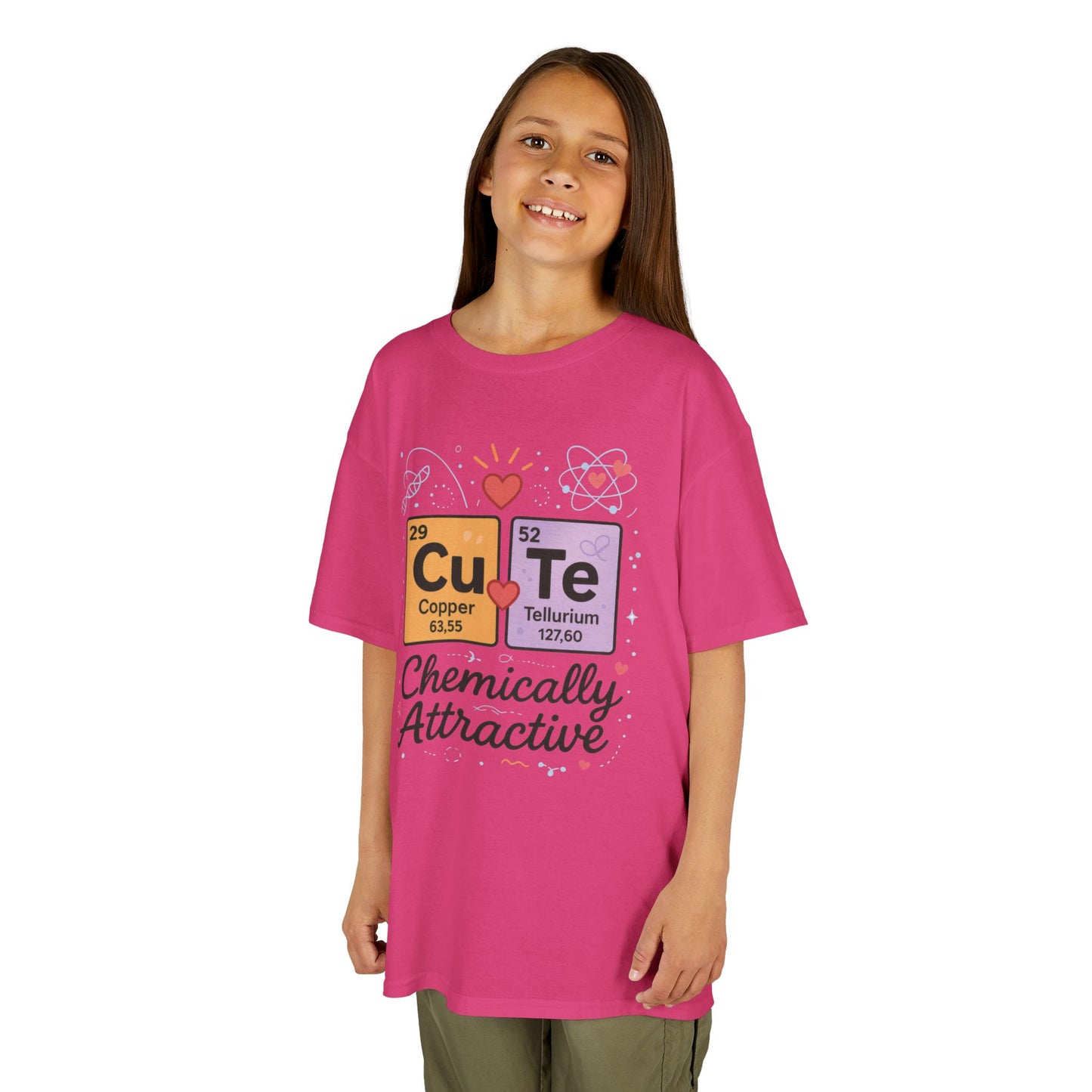 Cute Science Kids TeeT-Shirt, Periodic Table Tee, Funny Nerdy Gift for Young Girl, Cute Chemistry Young Girl T-Shirt, Classroom Wear