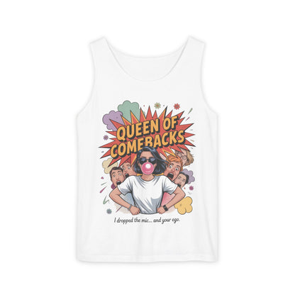 Funny Women's Tank Top, Queen of Comebacks Tee, Funny Graphic Tank, Gift for Her, Casual Wear, Comedy Apparel