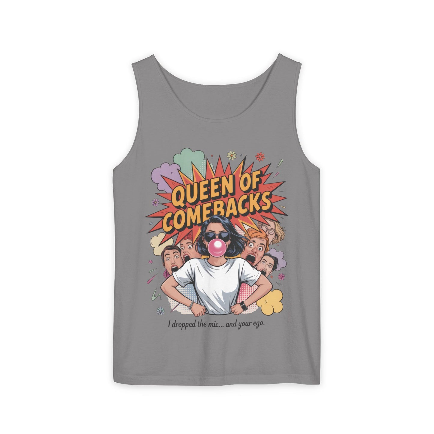 Funny Women's Tank Top, Queen of Comebacks Tee, Funny Graphic Tank, Gift for Her, Casual Wear, Comedy Apparel