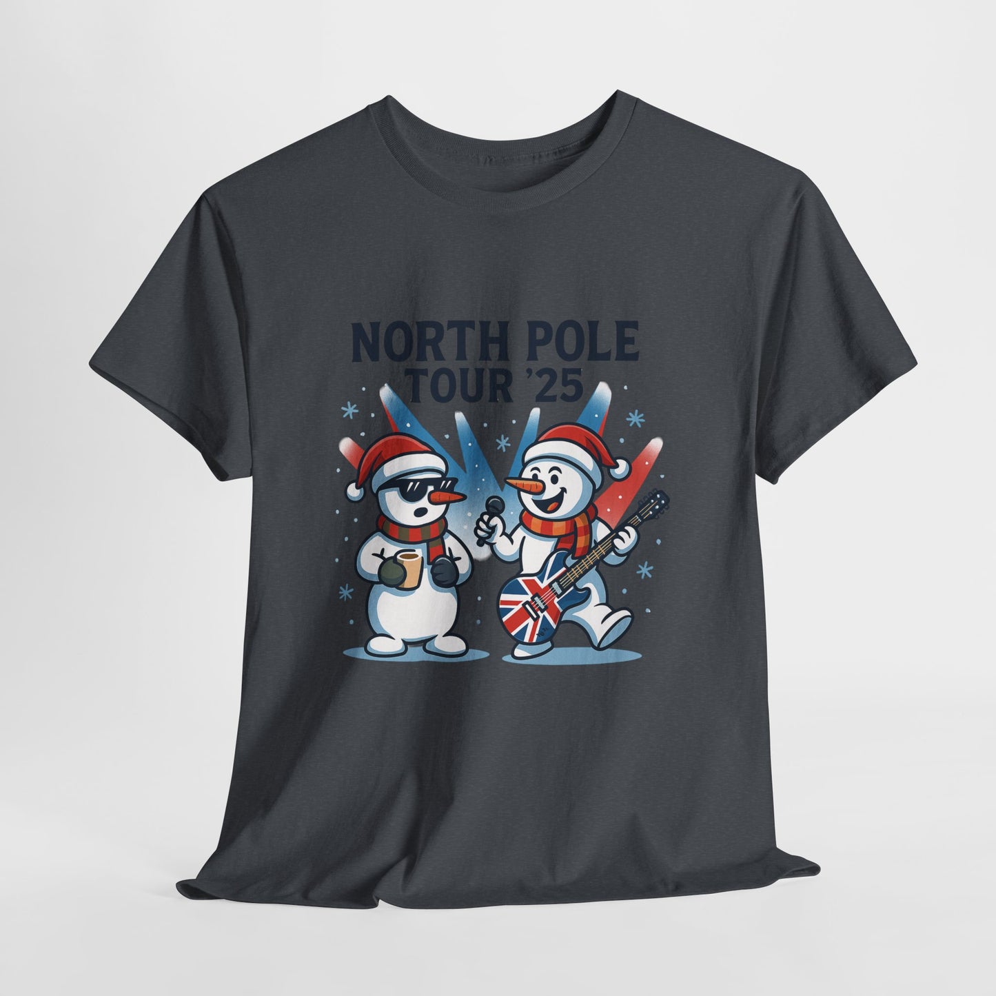 North Pole Tour 25 Women's Christmas T-Shirt, Funny Holiday Music Tee
