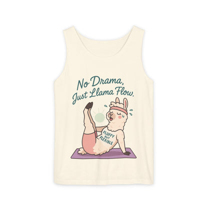 Llama Yoga Tank Top, Funny Yoga Llama Tank for Women, Gift for Yogis, Fun Yoga T-Shirt for Animal Lovers, Funny Workout Top, Summer Wear