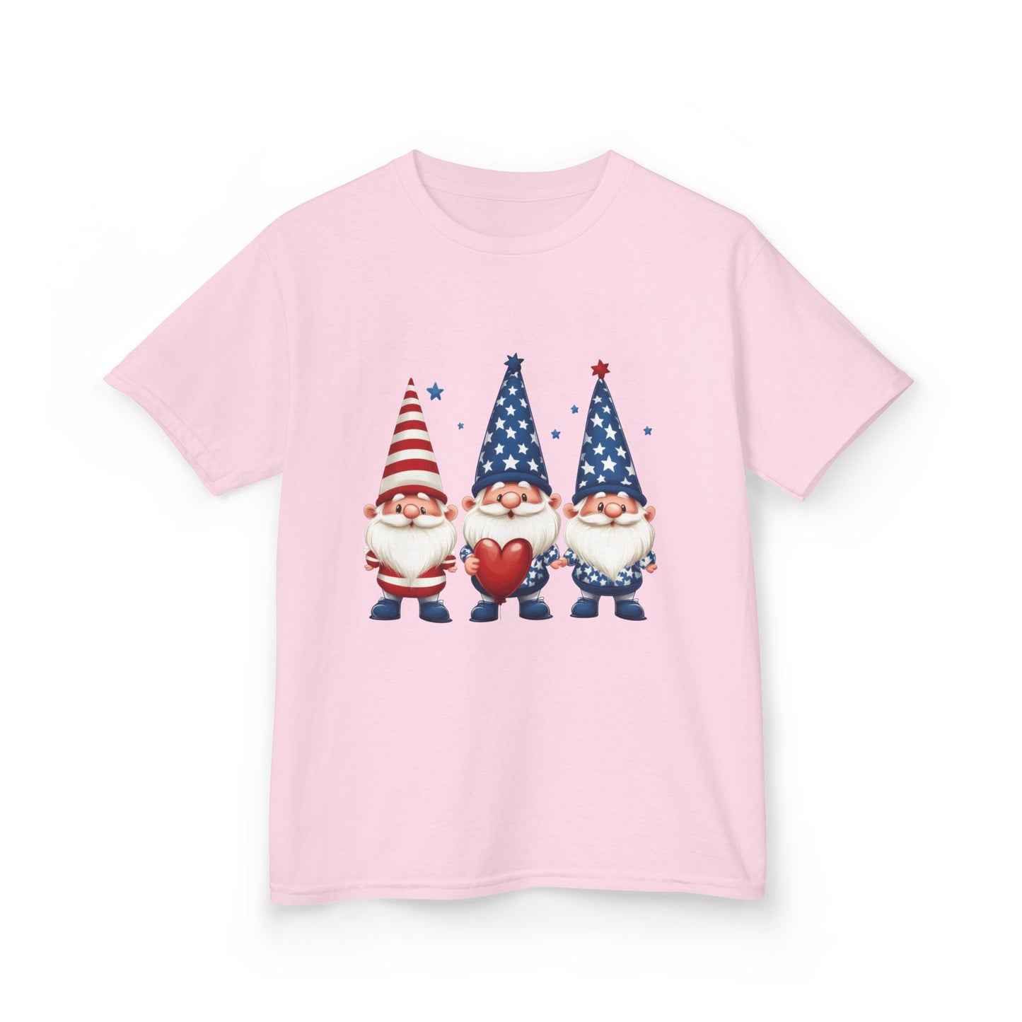 Patriotic Gnome Kids Tee, Cute 4th of July Shirt, Adorable Summer Outfit, Kids Casual Wear, Independence Day Gift
