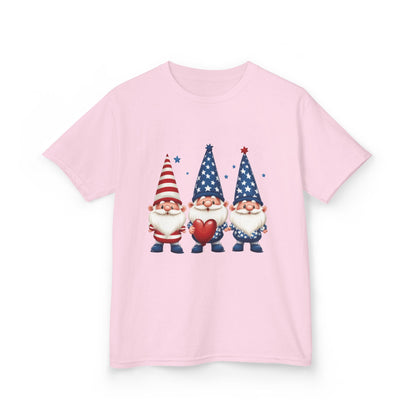 Patriotic Gnome Kids Tee, Cute 4th of July Shirt, Adorable Summer Outfit, Kids Casual Wear, Independence Day Gift