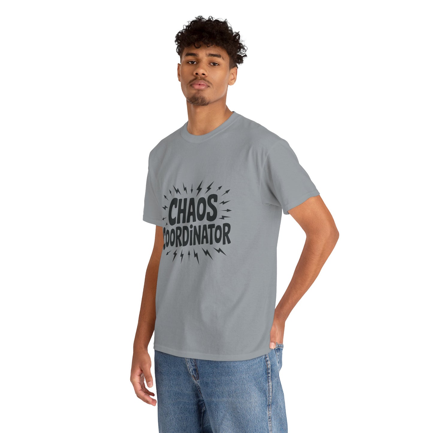 Chaos Coordinator Heavy Cotton Men's Tee, Fun T-Shirt, Gift for Organizers, Humor Tee, Men's Casual Wear