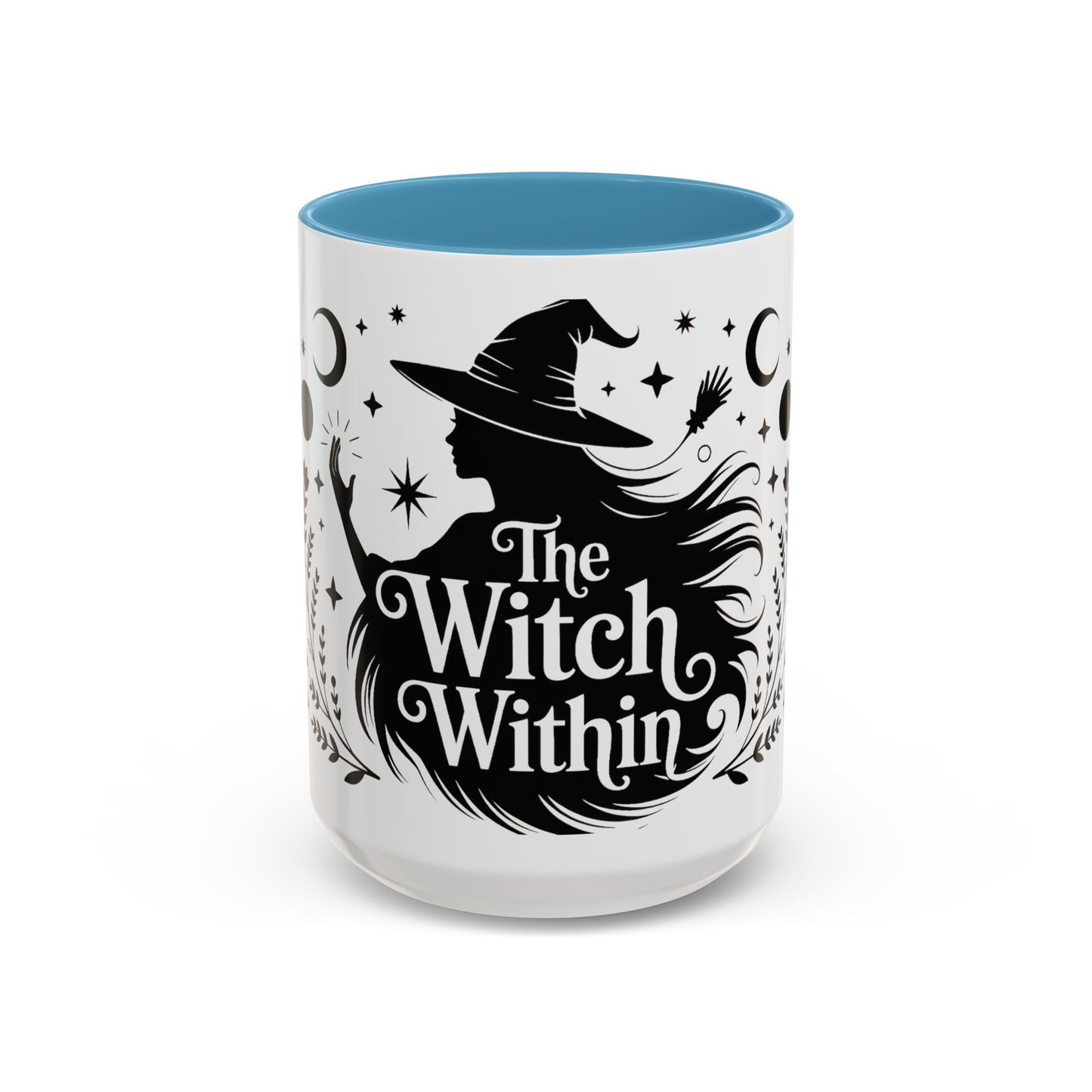 The Witch Within Mug, Minimalist Witchy Coffee Cup, Celestial Feminine Power Gift, Spiritual Boho Halloween Drinkware, Coffee Mug (11, 15oz)