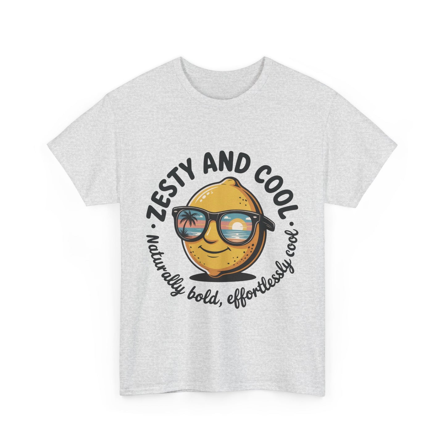 Zesty and Cool Mens Tee, Stylish Casual Shirt, Summer Outing Apparel, Fun Gift for Friends, Lemon Graphic T-Shirt, Birthday Present Idea