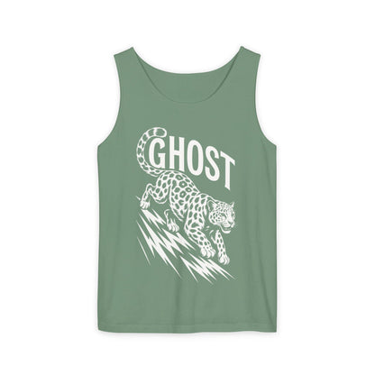 Ghost Leopard Mens Tank Top, Cool Graphic Shirt for Summer, Beach Days, Festivals, Gifts, Casual Wear