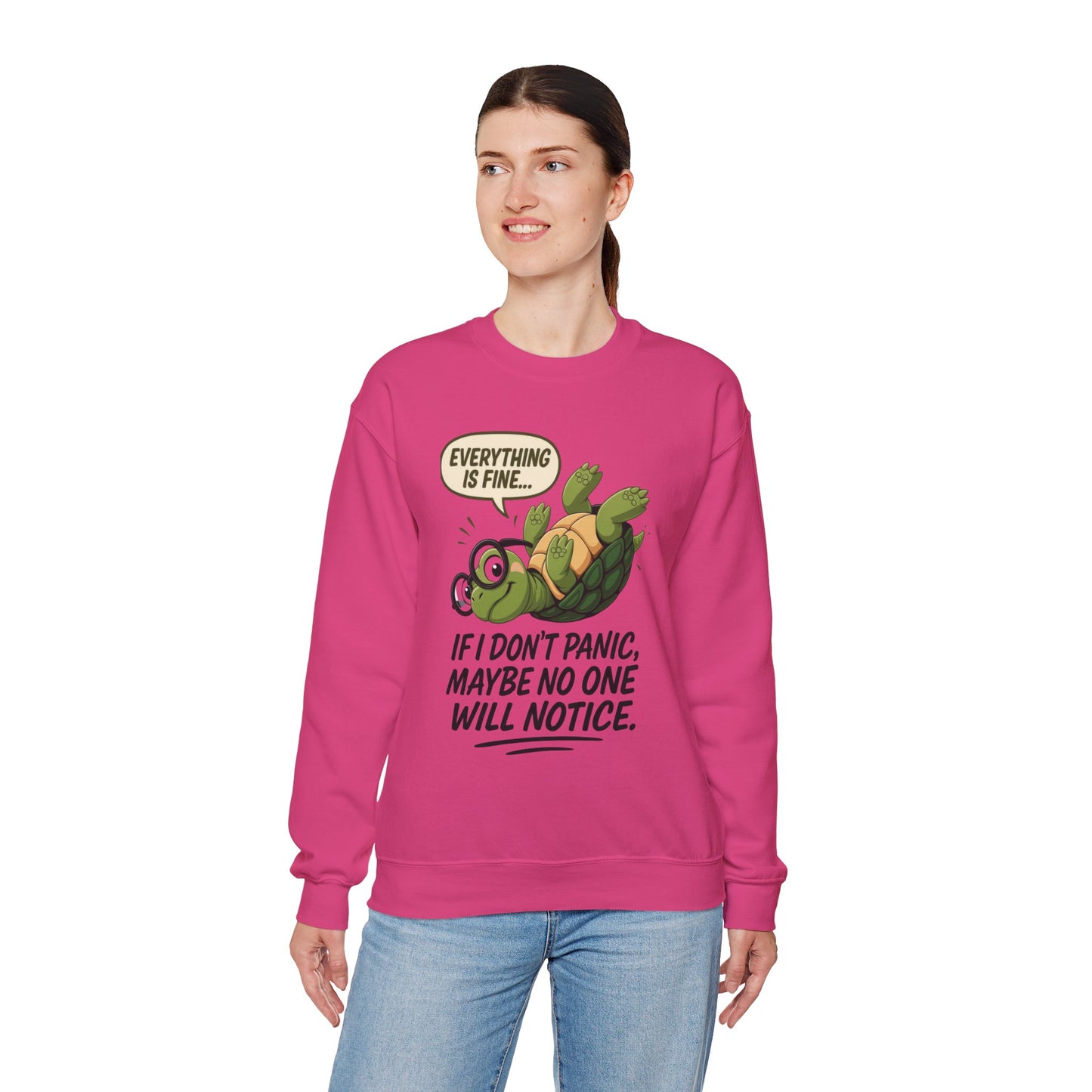 Casual Humor Unisex Sweatshirt, Perfect Gift for Anxiety Relief, Social Anxiety Joke, Quirky Graphic Sweatshirt, Introvert Humor Gift