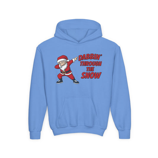 Dabbin Santa Youth Christmas Hoodie, Funny Holiday Sweatshirt for Boys