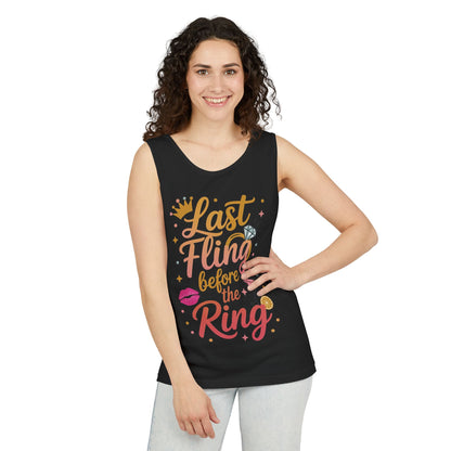 Last Fling Before the Ring T-Shirt, Bachelorette Party Tee, Bridesmaid Wedding Tee, Hen Party Shirts, Bridal Shower,  Bridesmaids Gift
