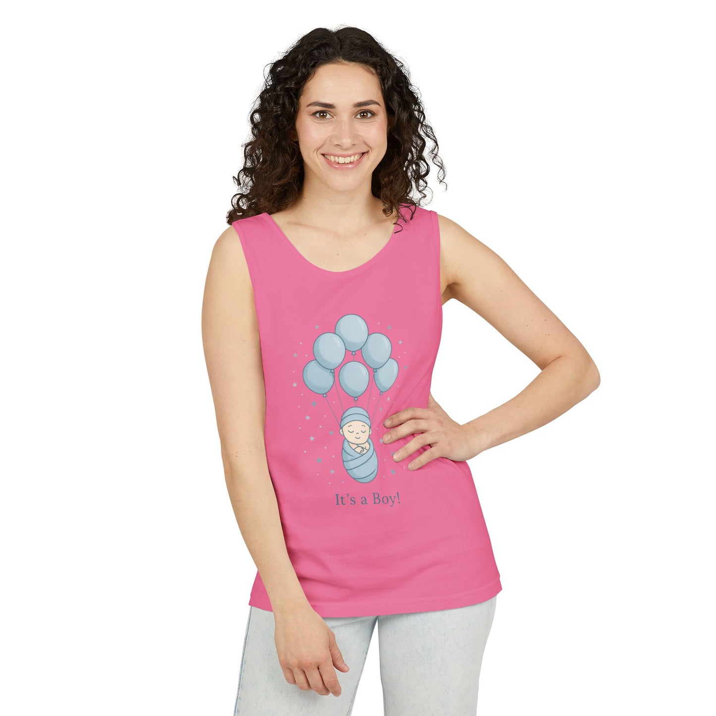 Its a Boy Maternity Tank Top, Baby Boy Pregnancy Announcement Tank, Gender Reveal Mom To Be Gift, Expecting Baby Shower Top