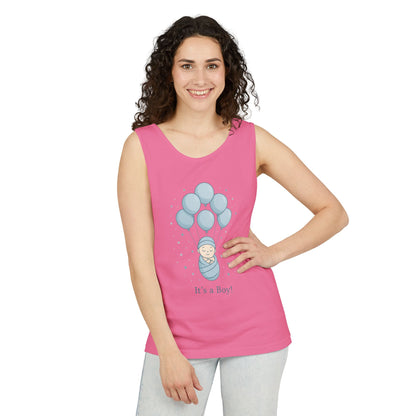 Its a Boy Maternity Tank Top, Baby Boy Pregnancy Announcement Tank, Gender Reveal Mom To Be Gift, Expecting Baby Shower Top