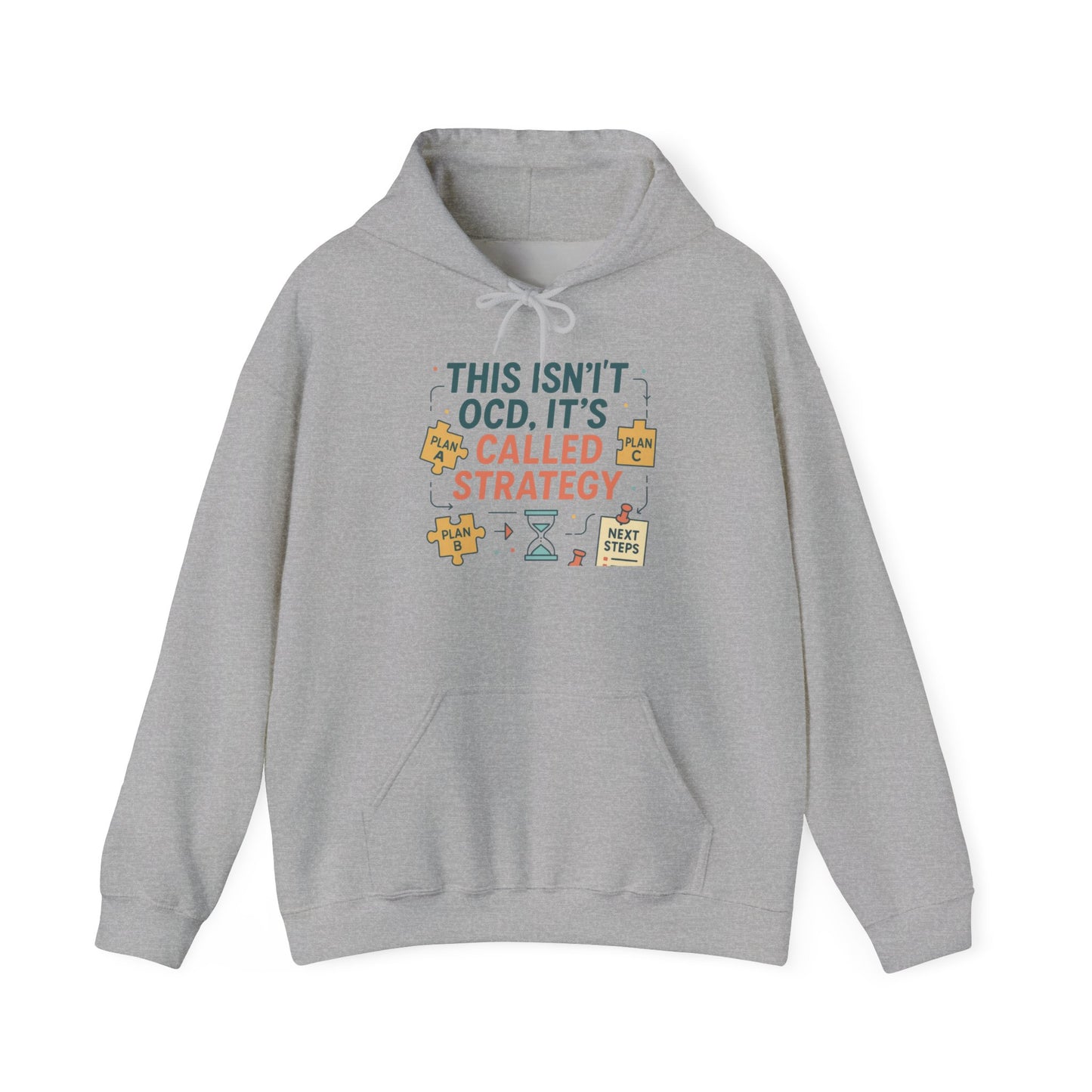 Strategic Humor Hoodie, Unisex Sweatshirt, Gift for Strategists, Funny Hoodie, Planner Gift, Cozy Stylish Sweatshirt, Relaxed Fit Hoody