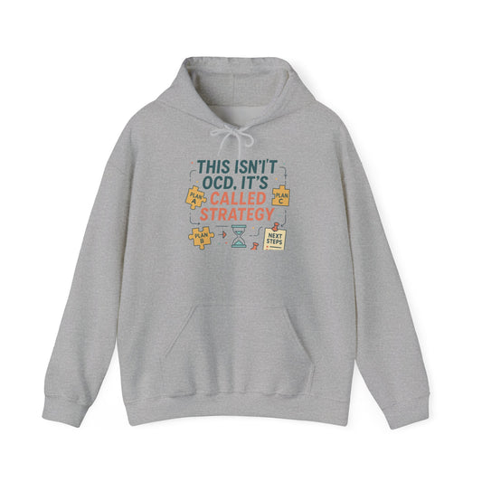 Strategic Humor Hoodie, Unisex Sweatshirt, Gift for Strategists, Funny Hoodie, Planner Gift, Cozy Stylish Sweatshirt, Relaxed Fit Hoody