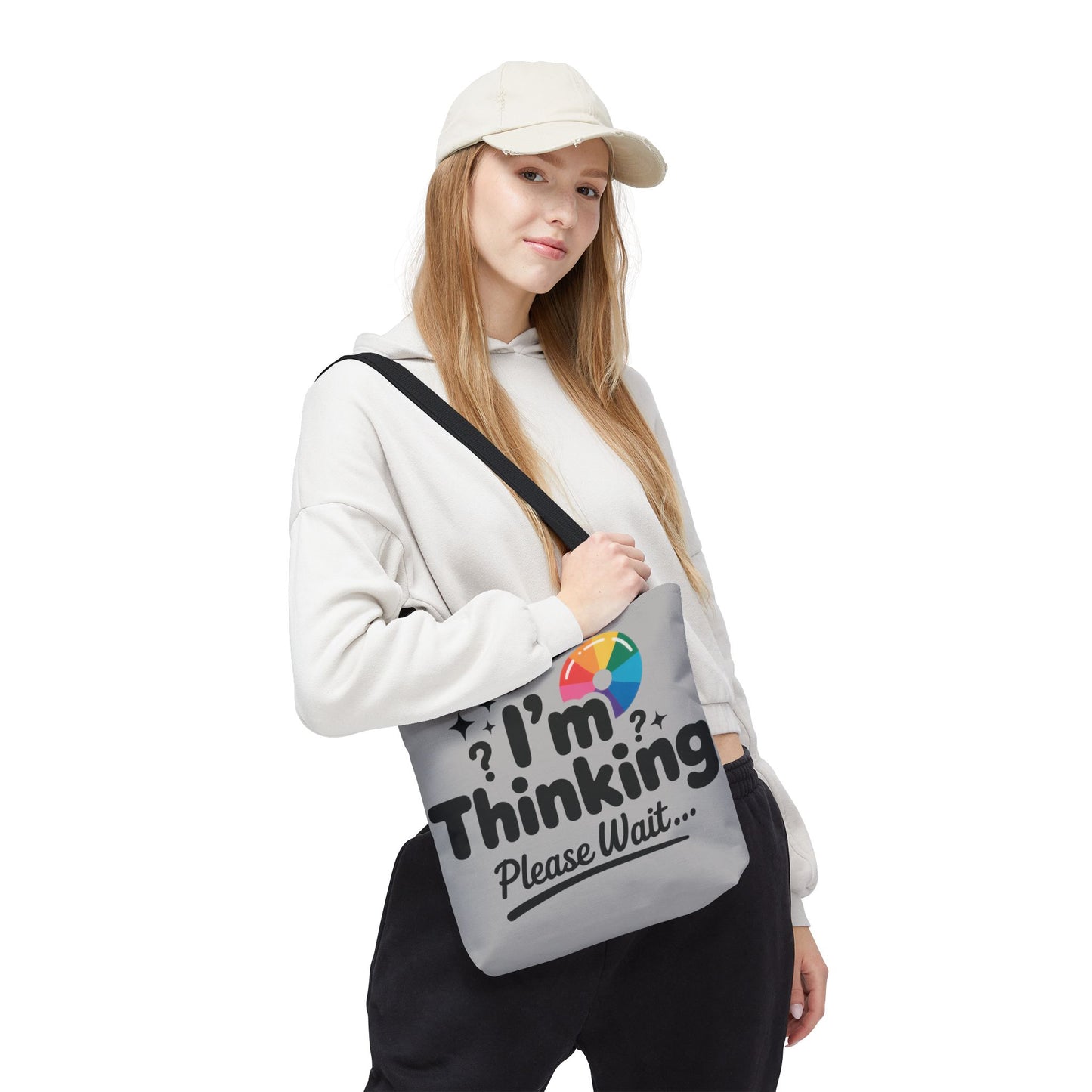 Whimsical Thinking Tote Bag, Funny Gift, Carry-All for Daily Use, Ideal for Birthdays and Graduations, Work or School Tote for Women and Men