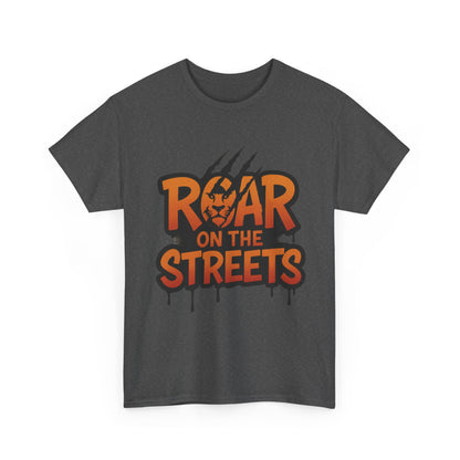 Roar on the Streets Lion Graphic Mens Urban T-Shirt, Lion Shirt