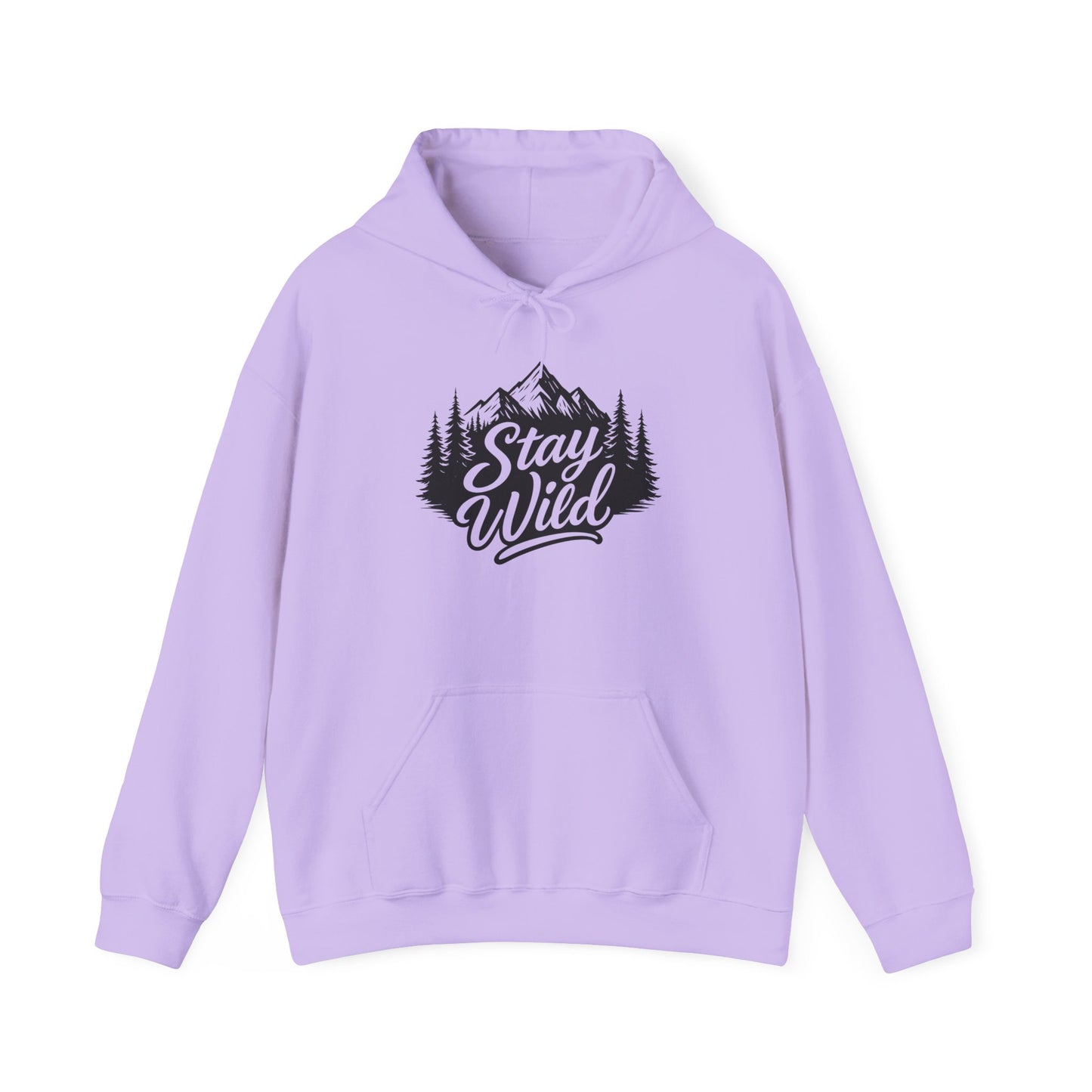 Stay Wild Hoodie, Nature Lover Unisex Pullover, Mountain Adventure Hiking Sweatshirt, Outdoorsy Gift for Him Her