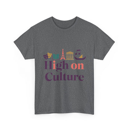 High on Culture Womens T-Shirt, Feminine Artistic Graphic Tee, Art Fashion