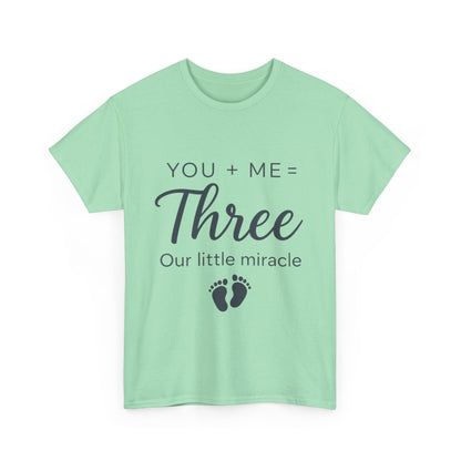 Maternity T-Shirt, Cute Pregnancy Announcement Shirt, Our Little Miracle Expecting Mom Gift, Baby Reveal Tee, Baby Showers Gift