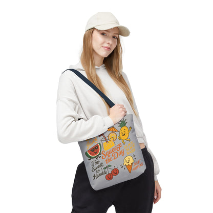 Juicy Summer Tote Bag, Fun Beach Carryall, Perfect for Grocery Shopping, Reusable Market Tote, Cute Gift for Fruit Lovers, Large Tote Bag