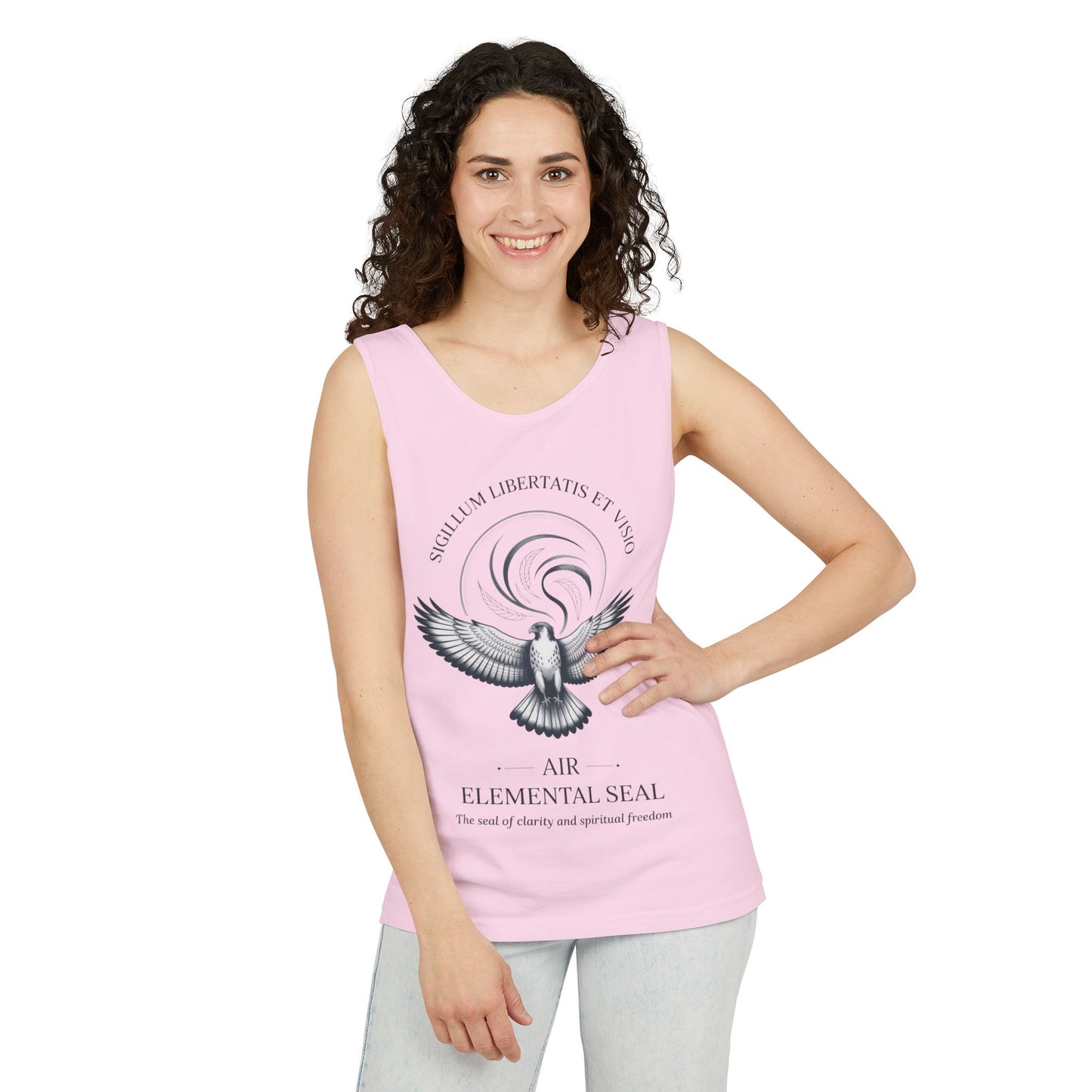 Air Elemental Seal Tank Top, Clarity & Spiritual Freedom Symbol Tee, Unisex Elemental Shirt, Vision Totem Gift, Spiritual Gift