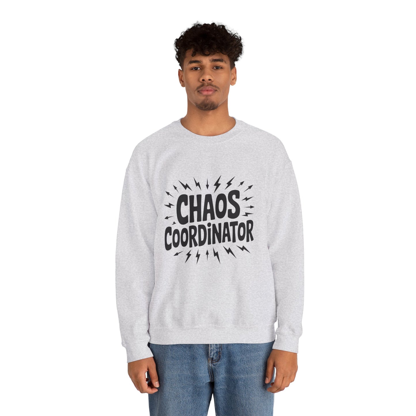 Chaos Coordinator Crewneck Men's Sweatshirt, Funny Gift for Men, Casual Wear, Unique Sweatshirt, Perfect for Everyday Style, Cozy Apparel