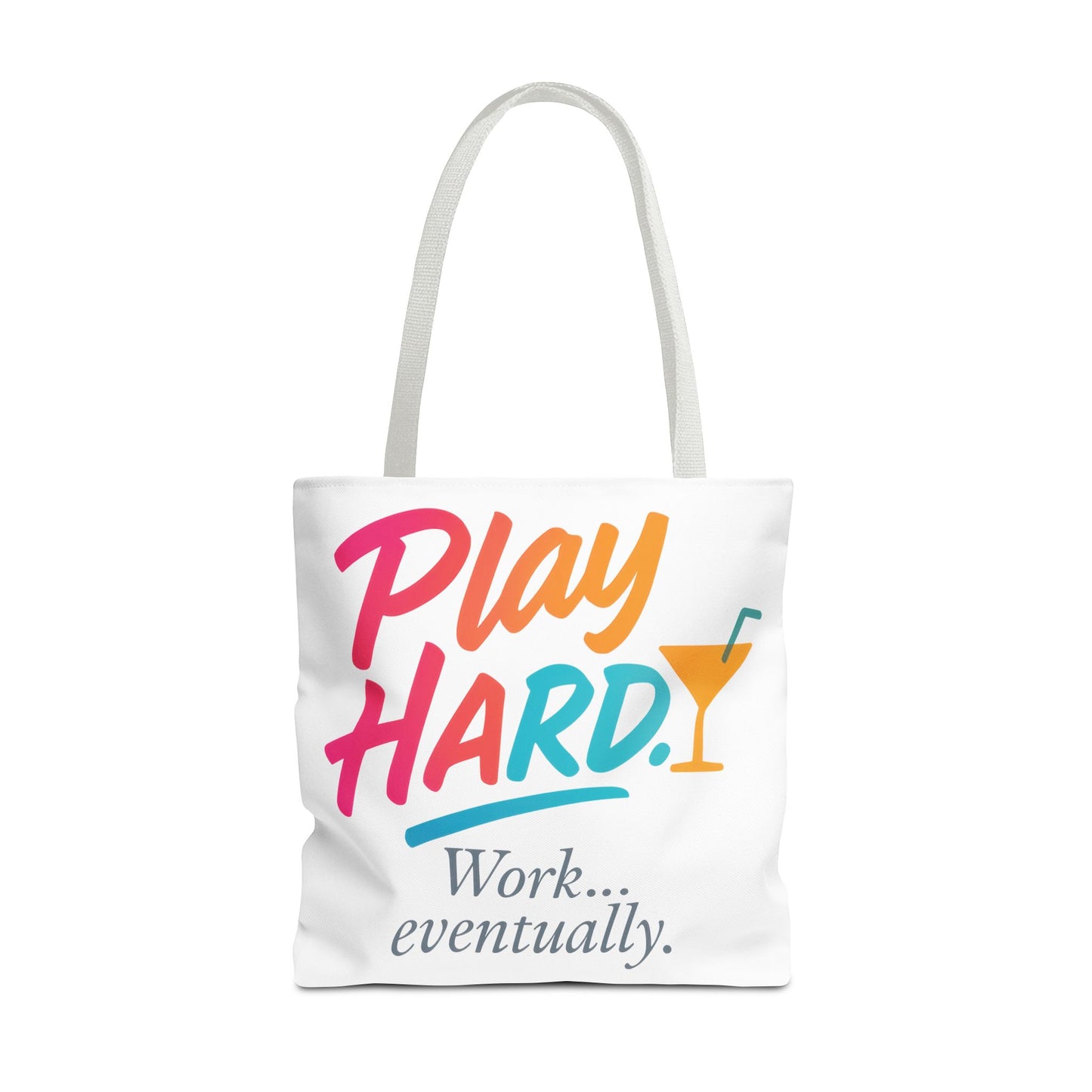 Play Hard Tote Bag - Fun, Stylish, Tote for Work & Play, Summer, Gift, Beach Bag, Everyday Carry, Beach Weekender Bag, large canvas bag