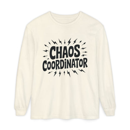 Chaos Coordinator Shirt Unisex Long Sleeve Tee, Funny Mom Life Gift, Mothers Day Shirt, Gifts for Team Leaders, Humor Apparel