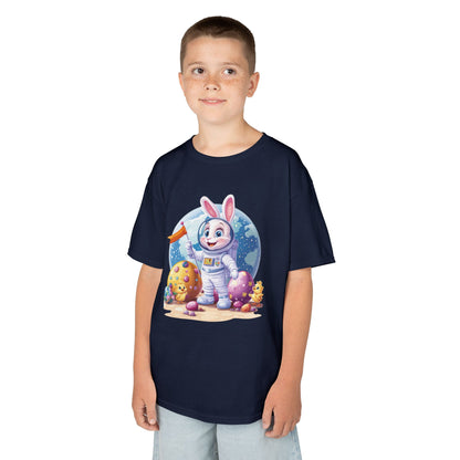 Kids Easter Astronaut Bunny T-Shirt, Space Bunny with Eggs, Galaxy Adventure Tee, Cute Bunny Gift for Boys and Girls