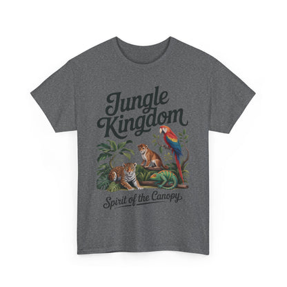 Mens Jungle Kingdom Tee - Nature Lover T-Shirt, Animal Graphic Tee, Eco-Friendly Gift, Summer Fashion, Adventure Outfit