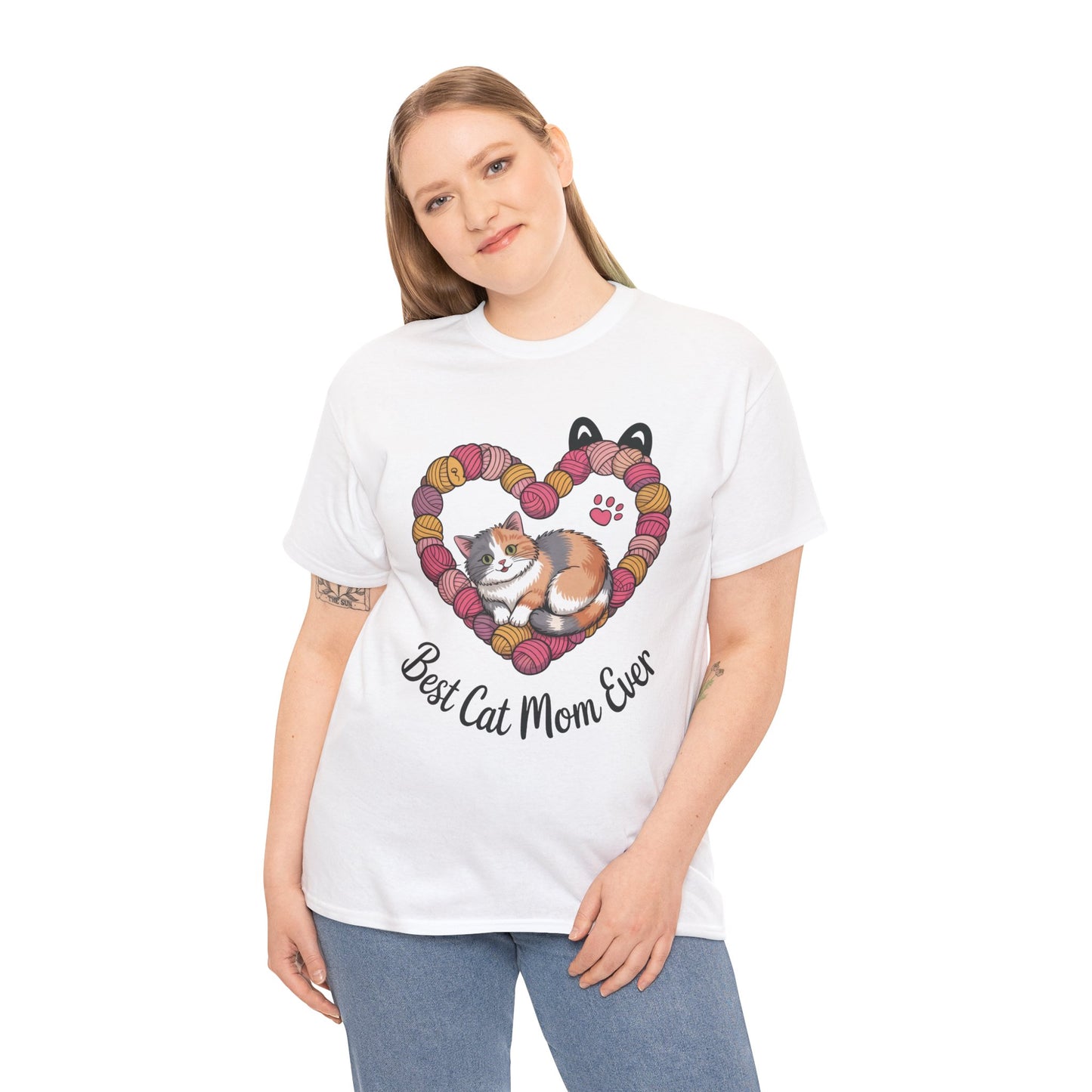 Best Cat Mom Ever T-Shirt, Cat Lover Gift, Pet Mom Shirt, Funny Animal Apparel, Cute Gift for Cat Moms, Gift for Cat Lovers, Kitty Mom Shirt