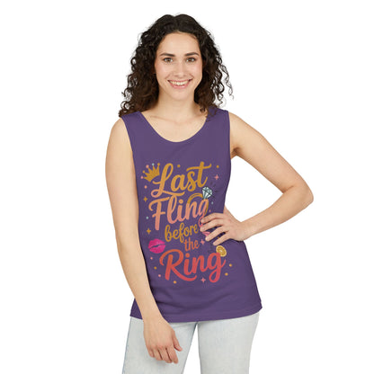 Last Fling Before the Ring T-Shirt, Bachelorette Party Tee, Bridesmaid Wedding Tee, Hen Party Shirts, Bridal Shower,  Bridesmaids Gift