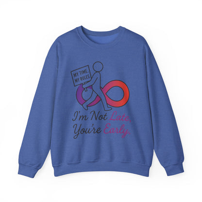 My Time, My Rules Funny Crewneck Sweatshirt, Womens Pullover, Gift for Her, Birthdays, Humor Clothing, Casual Style