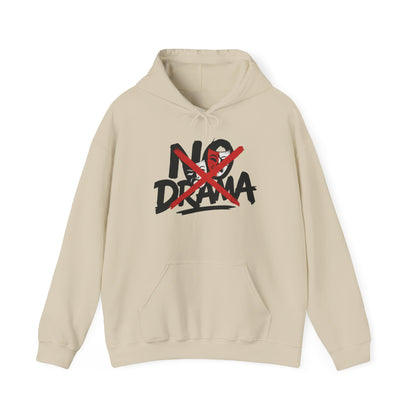 No Drama Mens Hoodie, Cozy Hoodie, Everyday Wear, Gift for Friend, Casual Fashion, Relaxed Vibes