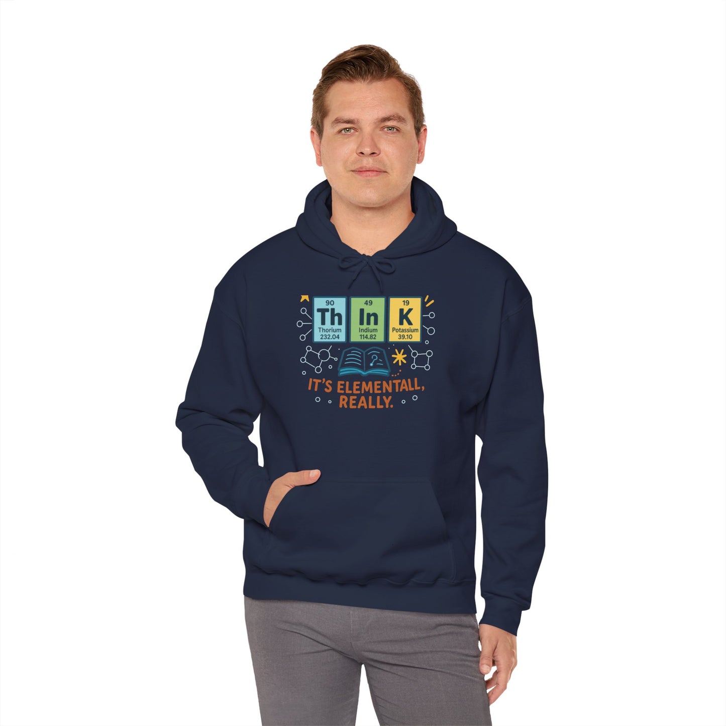 Science Hoodie for Men, Funny Nerd Hoodie, Element of Humor Sweatshirt, Science Lover Gift for Him, Chemistry Lover Gift