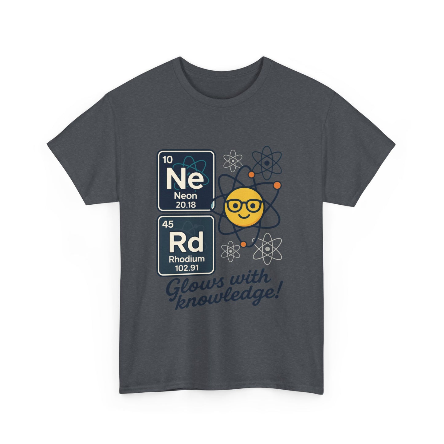 Funny Mens Nerd T-Shirt, NeRd Periodic Table Shirt, Glowing Knowledge Tee, Science Lover Gift, Chemistry Shirt, STEM Apparel, Science Tee