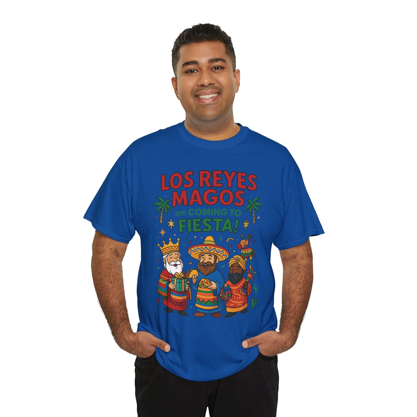 Los Reyes Magos Are Coming to Fiesta!, Funny Three Kings Day Shirt, Día de los Reyes Magos T-Shirt for Christmas Fiesta Lovers