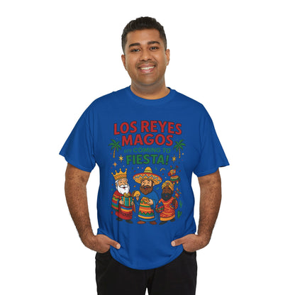 Los Reyes Magos Are Coming to Fiesta!, Funny Three Kings Day Shirt, Día de los Reyes Magos T-Shirt for Christmas Fiesta Lovers