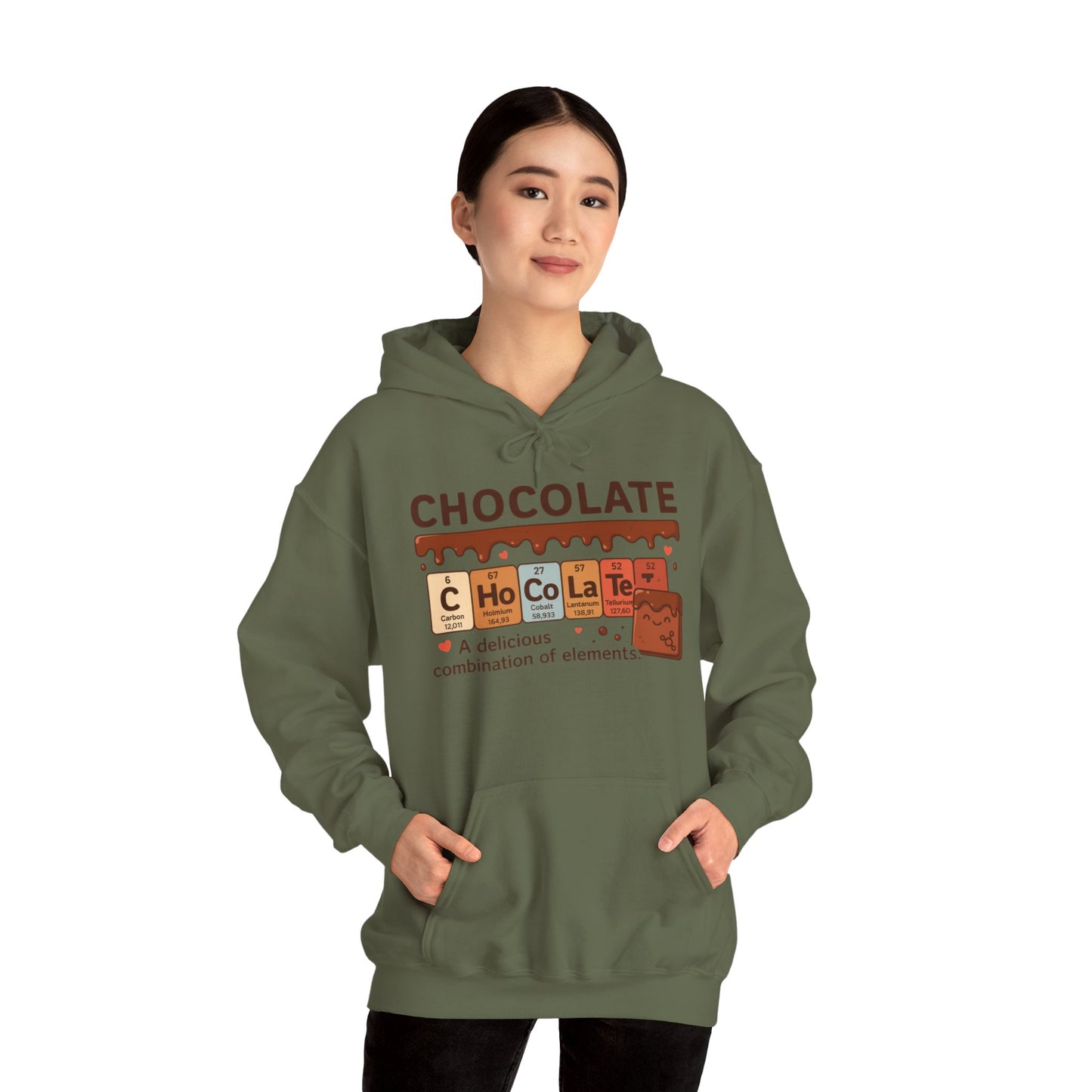 Chocolate Lover's Comfort Hoodie, Perfect Gift for Chemistry Lovers, Casual Wear, Sweet Treats Enthusiasts, Birthdays, Chemistry Students