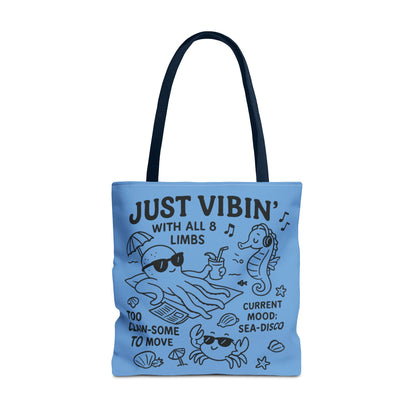 Fun Sea-Themed Tote Bag, Beach Accessories, Summer Vibes, Gift for Ocean Lovers, Reusable Shopping Bag, Cute Beach Tote